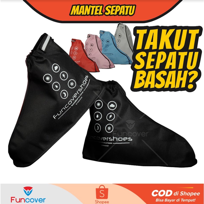 Distributor Jas sepatu cover shoes mantel hujan anti air Funcover cosh