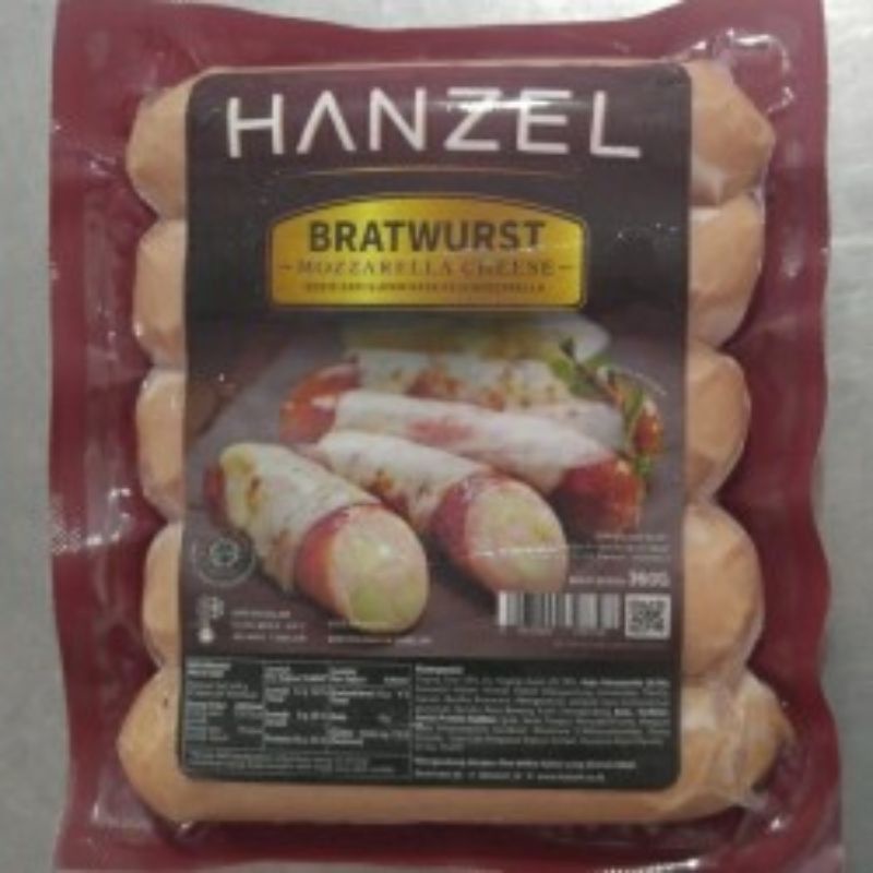 

HANZEL SOSIS BAKAR BRATWURT 360gram isi 5