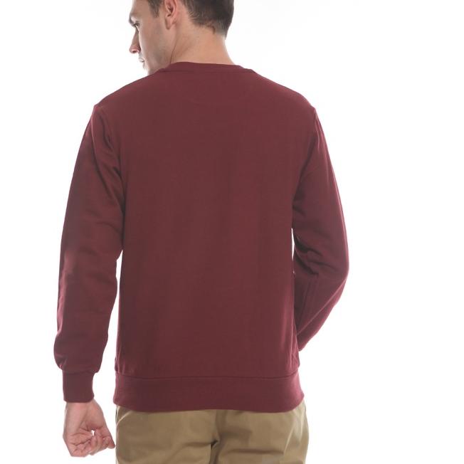 ✯ MANZONE Sweater Pria Slim Fit DIOR - Maroon ۝