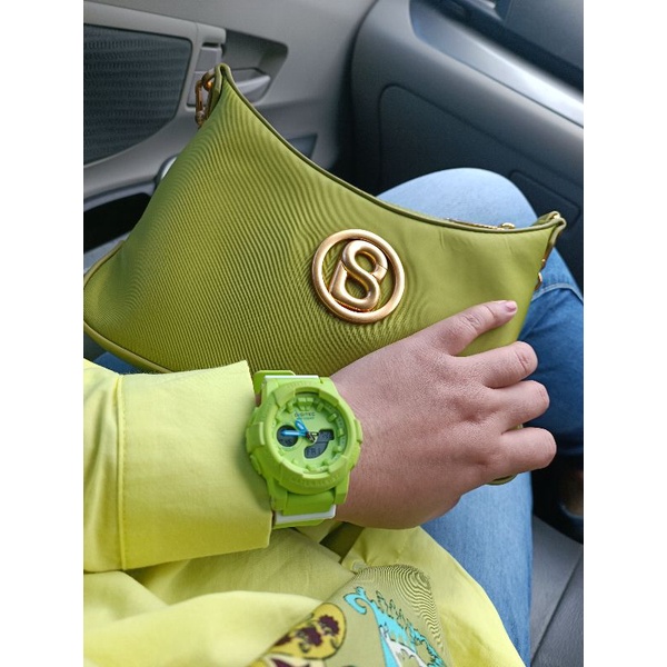 tas button scraves luana bag kiwi