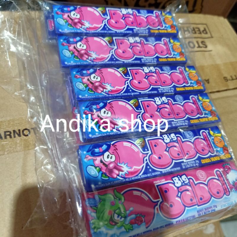 

permen big babol stik 12× 20gram