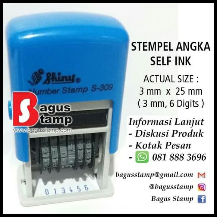 

Produk Terbaik Stempel Angka Shiny S-309 (Stempel 6 Angka / Digit 3 Mm)
