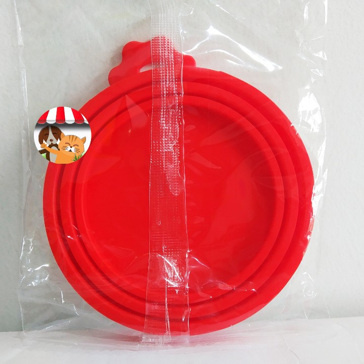 Penutup Kaleng Makanan Kucing - Silicone Canned Cat Food Lid Cover