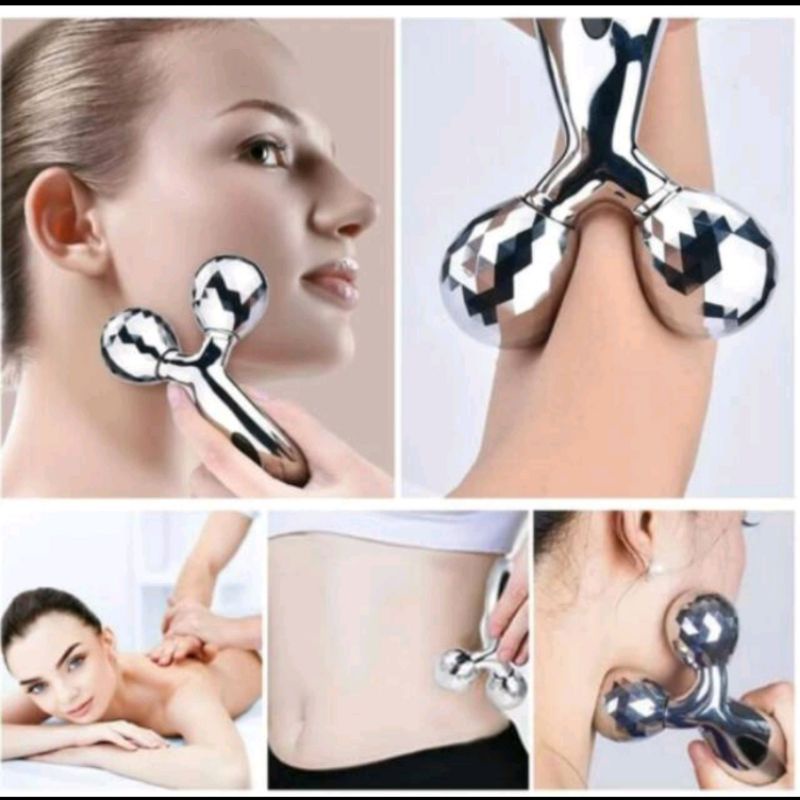 3D Massager Alat Relaksasi Pijat Terapi Pengencang Body  Dan Wajah / Pijit 3D Roller Refleksi