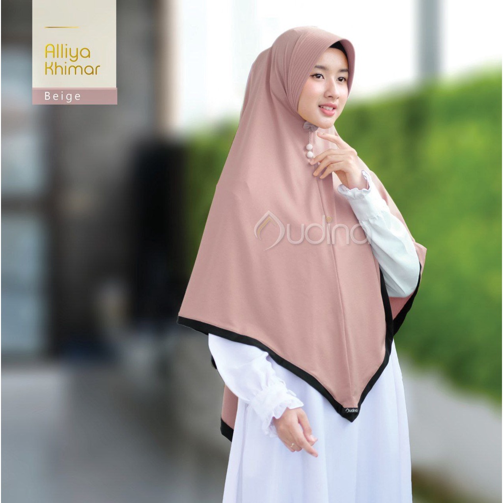 Bergo Jumbo Instan Pet Syari Murah Orenji Alliya Ori by Audina