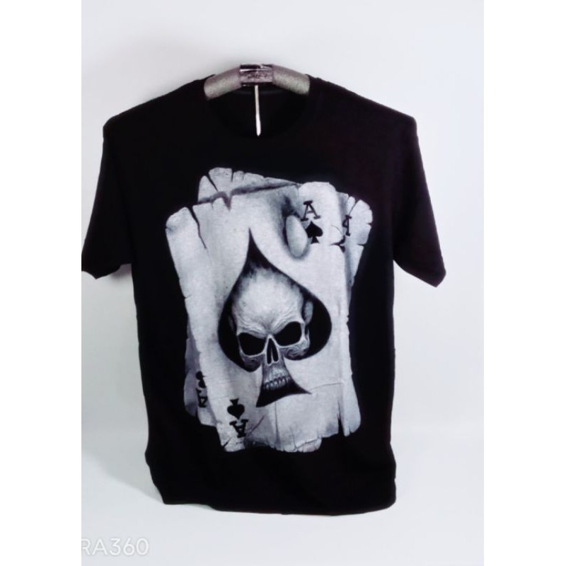 Kaos Tengkorak Skull Kartu As Baju Tengkorak