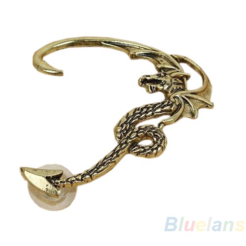 [ONE] Vintage Fly Dragon Cartilage Earrings Bungkus Klip Kiri Telinga Manset Tindik Perhiasan