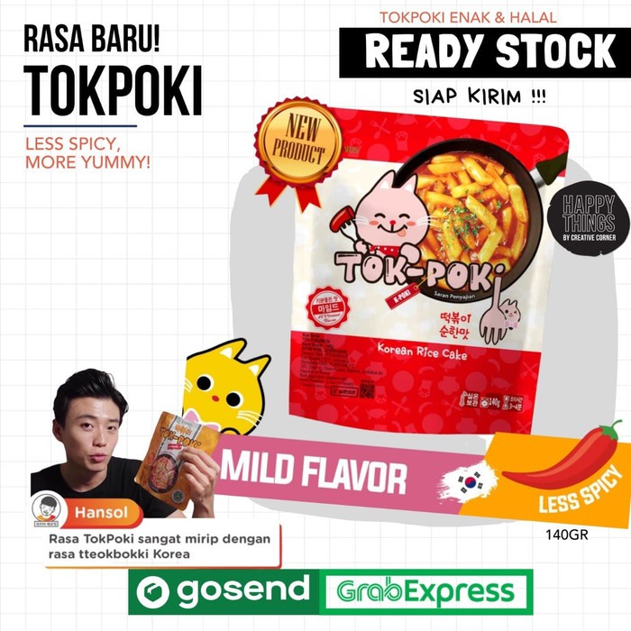 

TOKPOKI MILD / TOKPOKI HALAL / KORINUS K - BUNSIK TOKPOKI / TTEOKBOKKI / TOPPOKI / TOK-POKI INSTANT