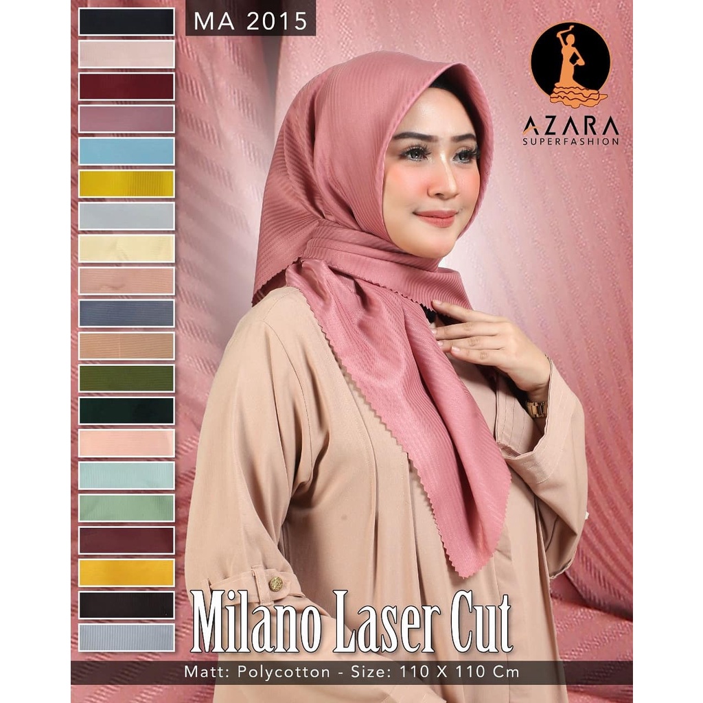 SEGI EMPAT MILANO LASERCUT BY AZARA MURAH PREMIUM KEKINIAN TERBARU MOTIF PLISKET