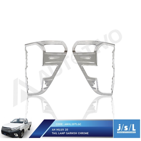 JSL Garnish Lampu Belakang All New Hilux 2020 Tail Lamp Garnish Chrome