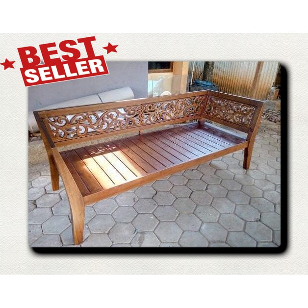 Tempat Tidur Santai - Bale Bale- Bangku Kayu Jati chocoart jepara bale bale terbaru bale bale minima