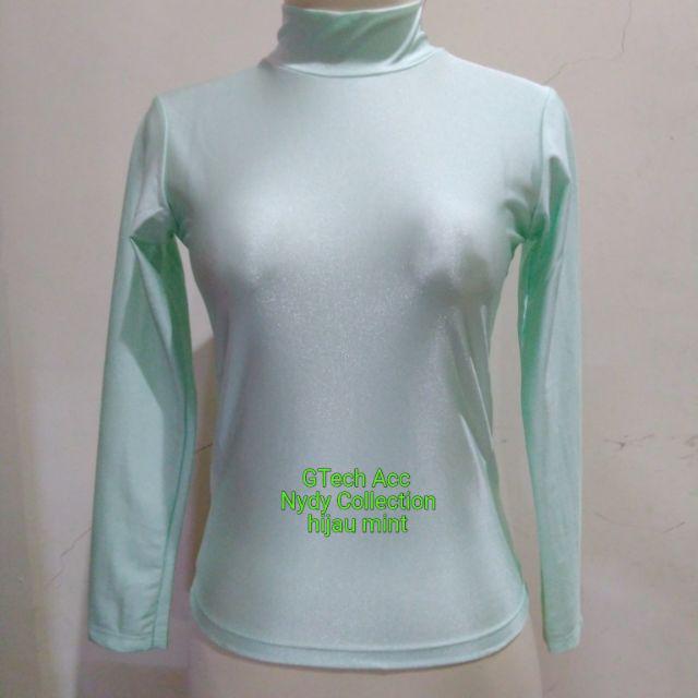 Manset Kebaya Manset Muslim Manset Glitter Manset Lycra Manset Resleting Eceran Dan Grosir-Hijau Mint