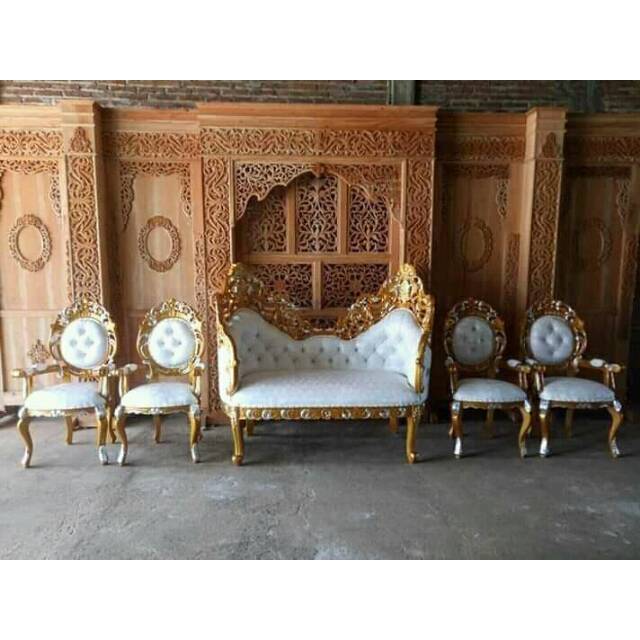 Kursi pelaminan rustik