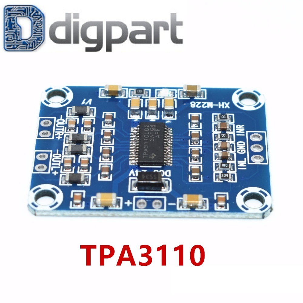 TPA3110 2X15W Digital Audio Stereo Amplifier Mini Binaural AMP Controller 100dB DC 8-18V Max 3A