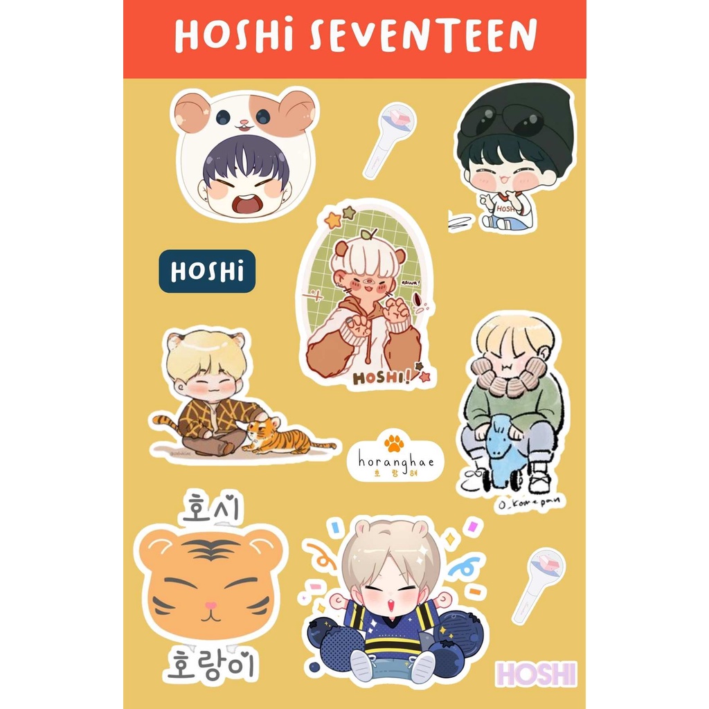 

Sticker SEVENTEEN MEMBER HOSHI HORANGHAE jeonghan woozi kpop aesthetic KWON SOONYOUNG sticker HP Laptop