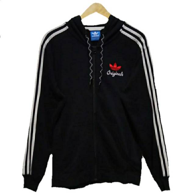 Adidas 3 Foil || Zipper Hoodie Second Brand Original