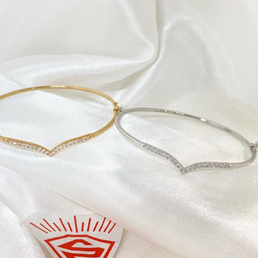 Terbaru - Gelang Titanium Aurel - Titanium Berlapis Emas 8K