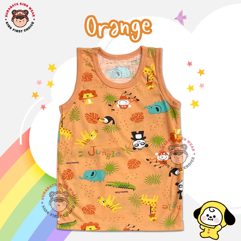 Kaos Singlet Anak Laki - Laki Warna Motif Panda