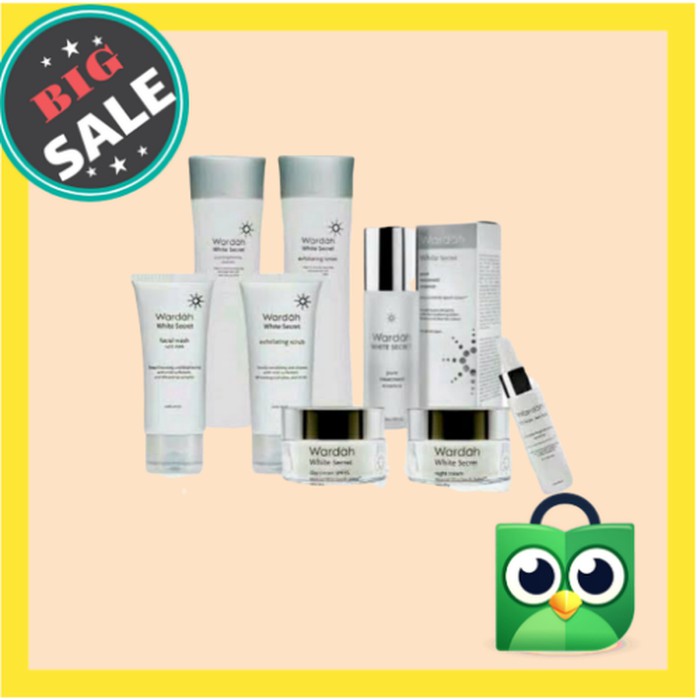 [HEMAT] Paket Wardah White Secret 5in1 ANTI KULIT WAJAH KUSAM PROMO