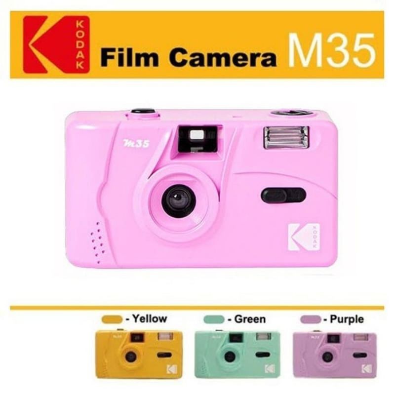 Kodak Film Camera M35 - Kuning - Ungu- Hijau-UNGU