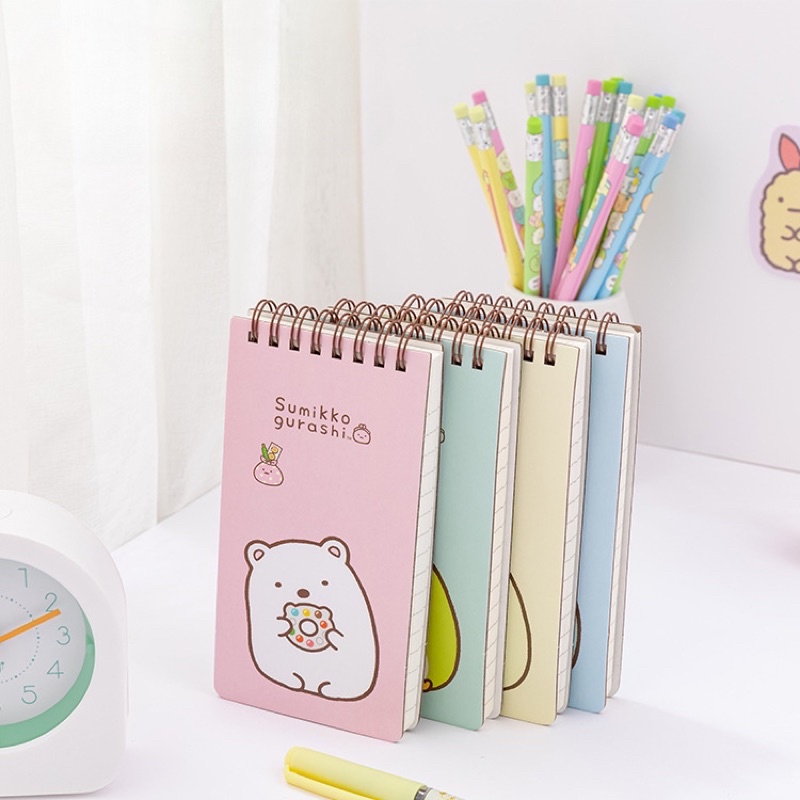 KENSHO Notebook Notepad Mini Spiral Ring Karakter Sumikko Gurashi / Buku Catatan Kecil