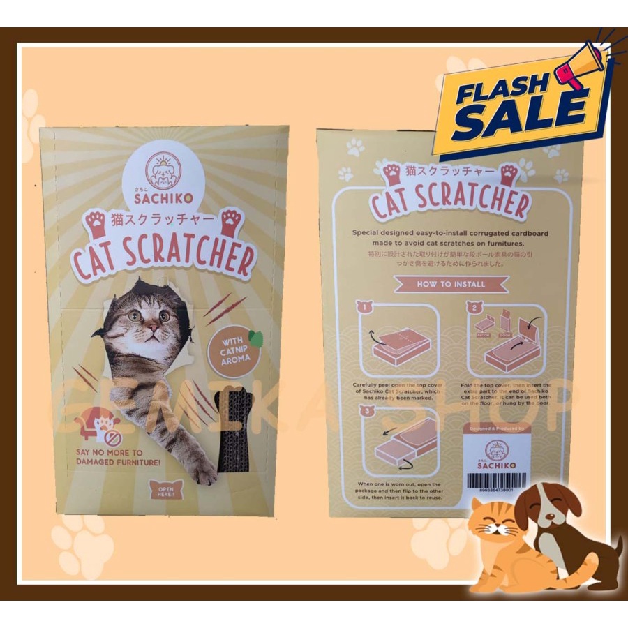 GARUKAN KUCING SACHIKO CAT SCRATCHER [ MAINAN KUCING ]