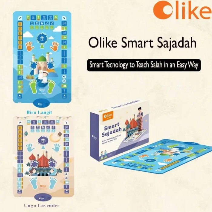 Olike Smart Sajadah Anak /  Sajadah pintar - Garansi Resmi