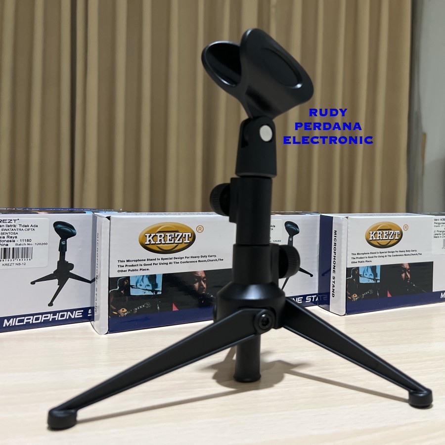 MICROPHONE STAND DESK MIC MIK DUDUKAN MEJA PODIUM KREZT NB-12