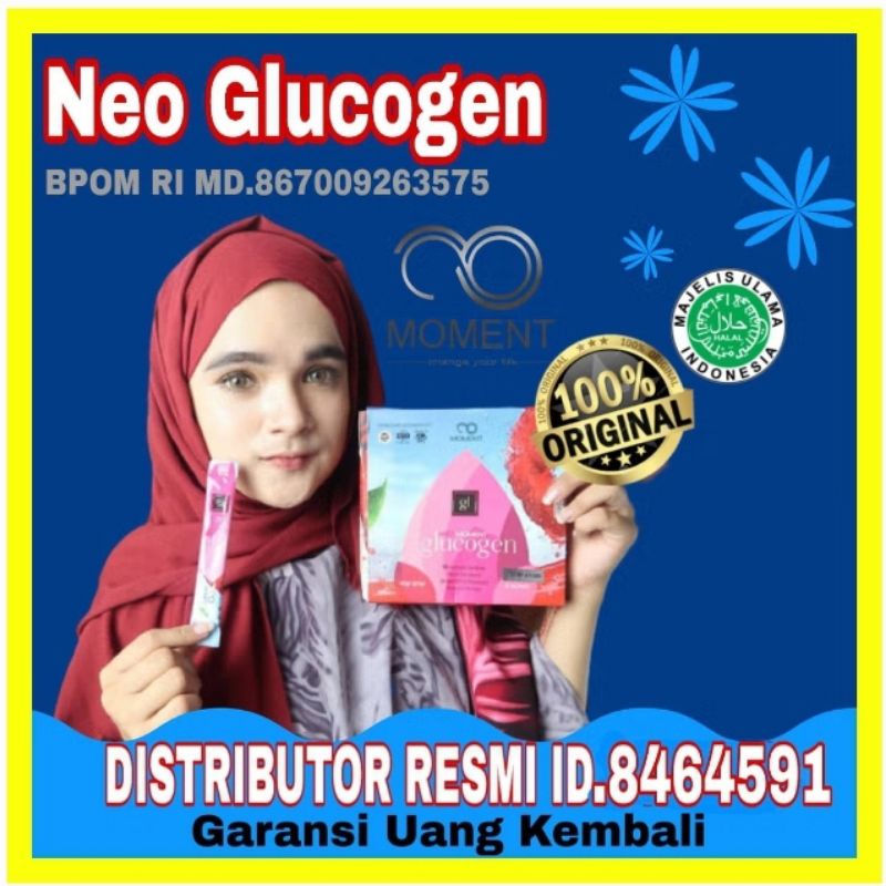 NEO GLUCOGEN MOMENT Original Pemutih Kulit 1 Box isi 15 Sachet
