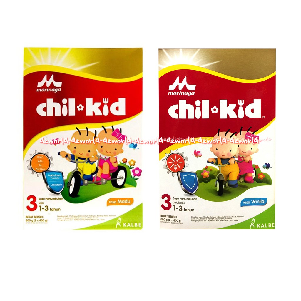 Morinaga 800gr Chil Kids 3 Vanila Madu Chilkid Chil-kid Vanilla Honey Susu Bubuk 1-3tahun 800 gram