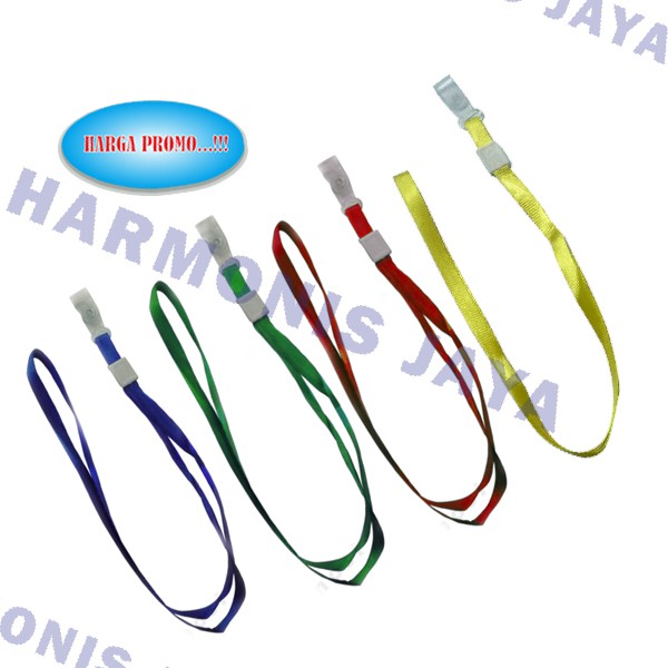 

Tali ID Card 1 cm Bahan Nilon Model Kancing