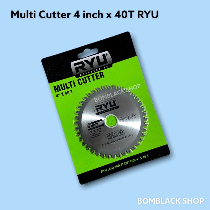 RYU Mata Gerinda Multi Cutter 4&quot; x 40T Gergaji Kayu Aluminium Plastik