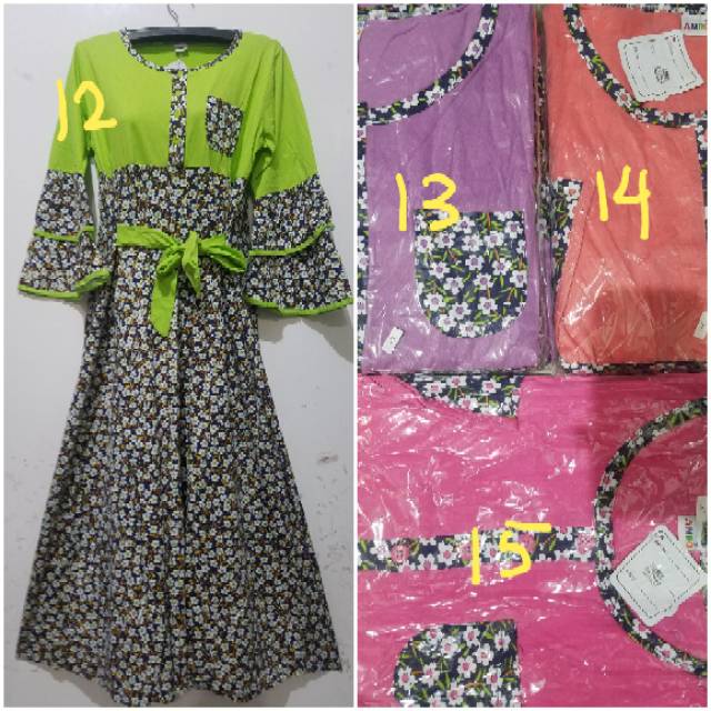 YULI - GAMIS CLOK AMRO LD 100 CM / PB 130 CM DEWASA LEBEL PUTIH (DKTR )