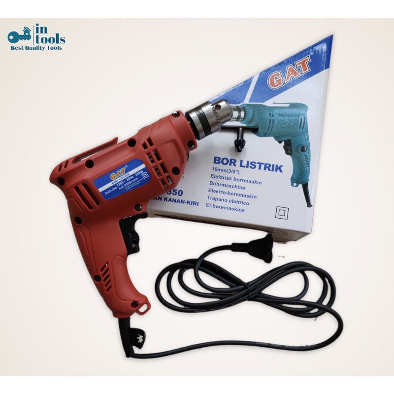 Bor listrik Gat variable speed 10mm Bolak-Balik