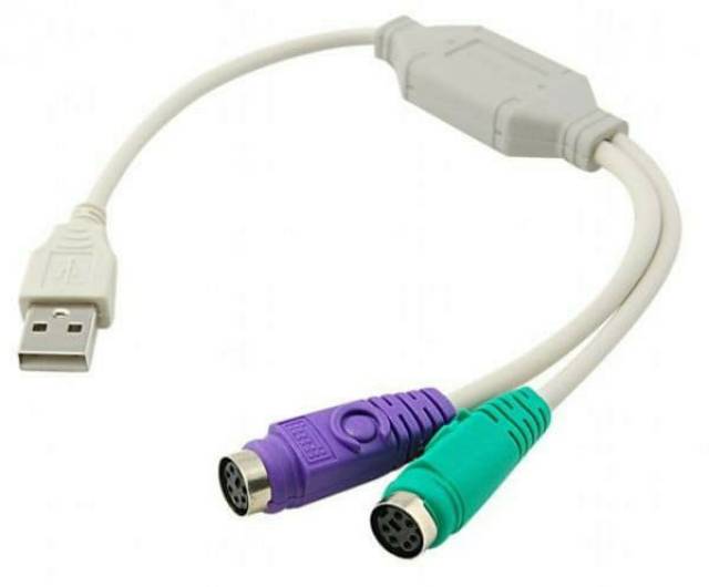 Kabel USB To PS2 For Keyboard &amp; Mouse