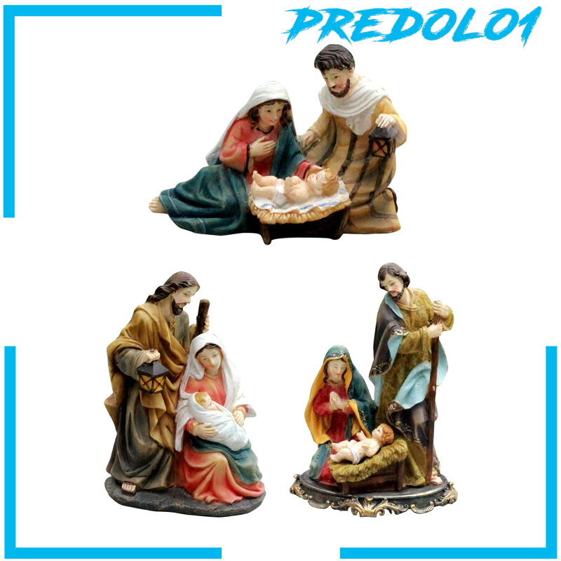 (Predolo1) Patung Bayi Yesus Bahan Resin Untuk Dekorasi