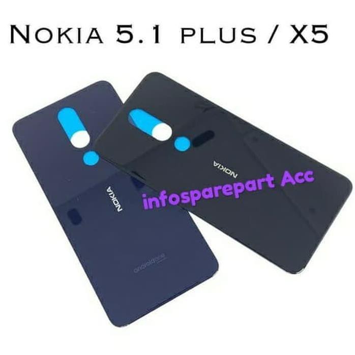 Back Casing Nokia X5 5.1 / Back Cover Nokia X5 - Biru F2B4