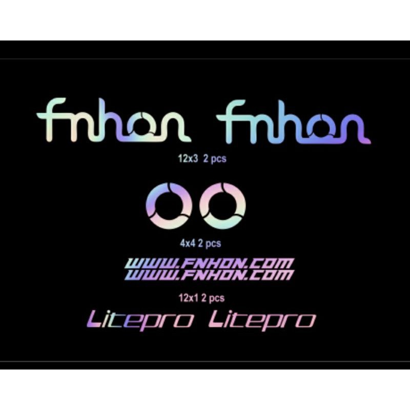 STIKER FRAME SEPEDA LIPAT FNHON DECAL