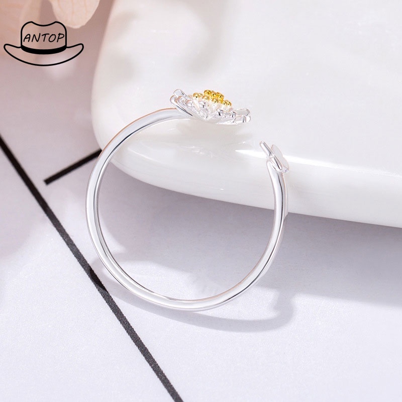 Korean Cincin Daisy Bunga Untuk Wanita Fashion Aksesoris ANTOP