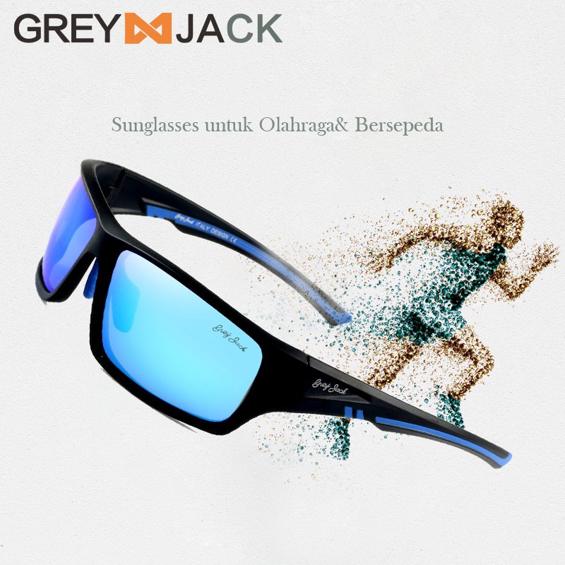 

Grey Jack Kacamata Hitam Polarized Sport Out Door Pria Sunglasses1304