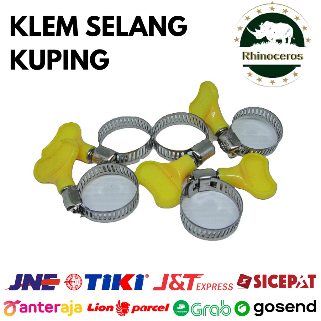 klem selang kuping stainless 1/2-3/4in/klem selang air/klem selang gas