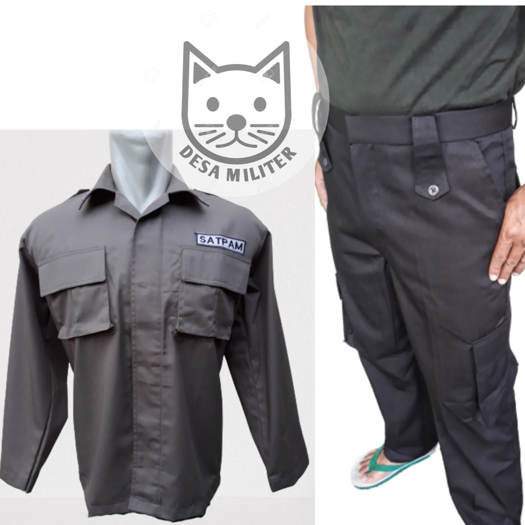 Jual Seragam Satpam Terbaru Seragam PDL Security Coklat | Shopee Indonesia