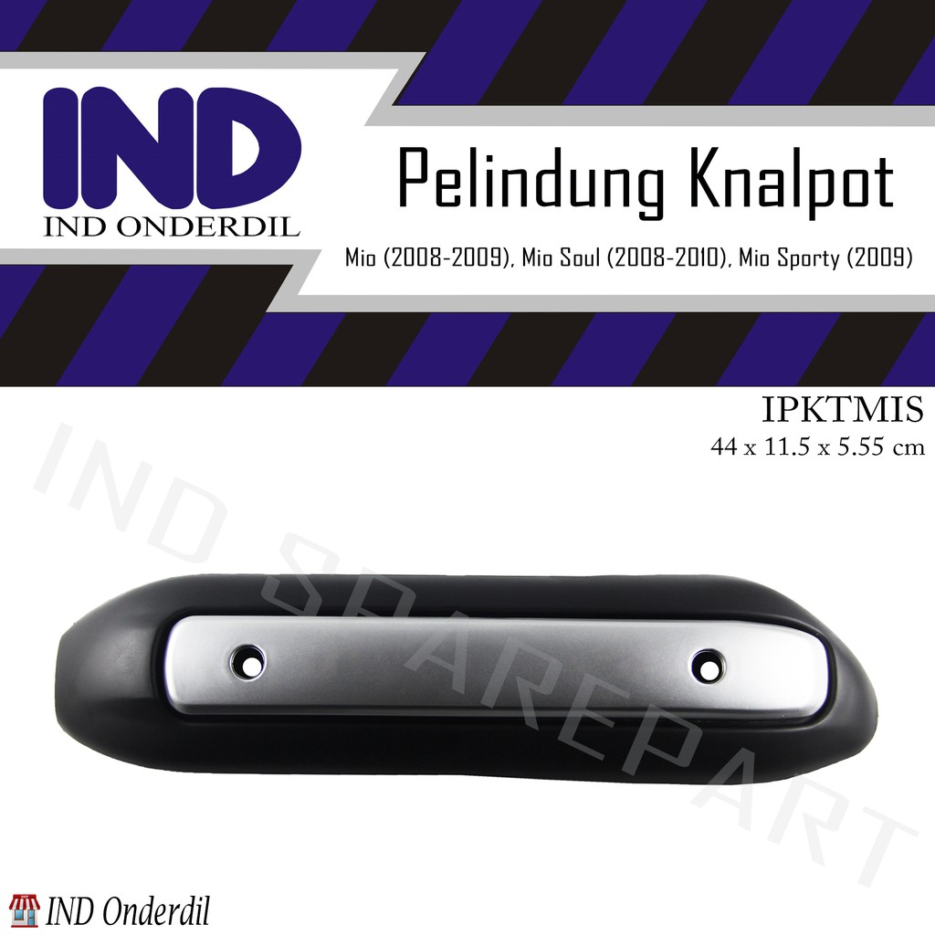Cover Tutup/Penutup/Tameng Pelindung Knalpot/Kenalpot Mio New 2008-2009/Soul 2008-2010/Sporty Lama