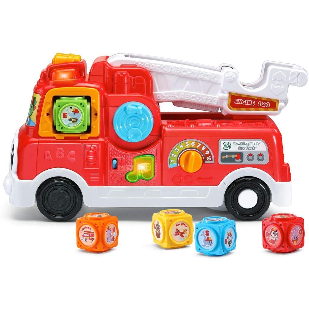 Leap Frog Tumbling Blocks Fire Truck Mainan Anak