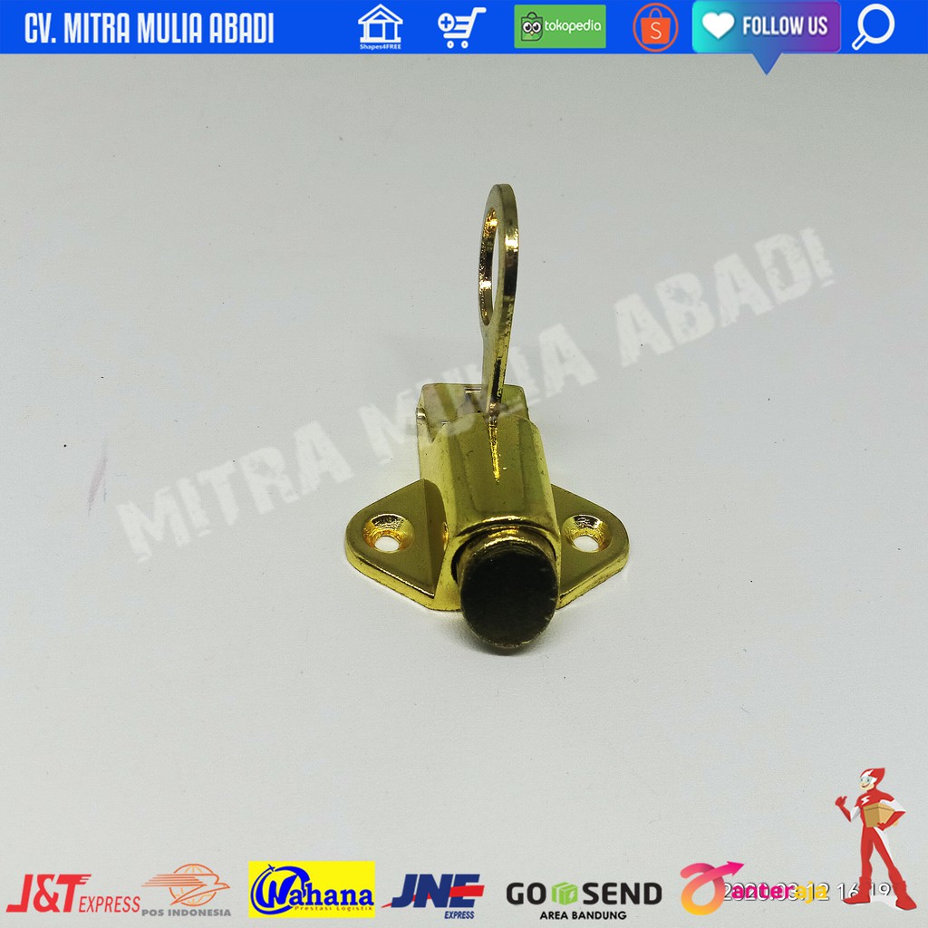 Spring Knip Tebal Grendel Kodok GOLD