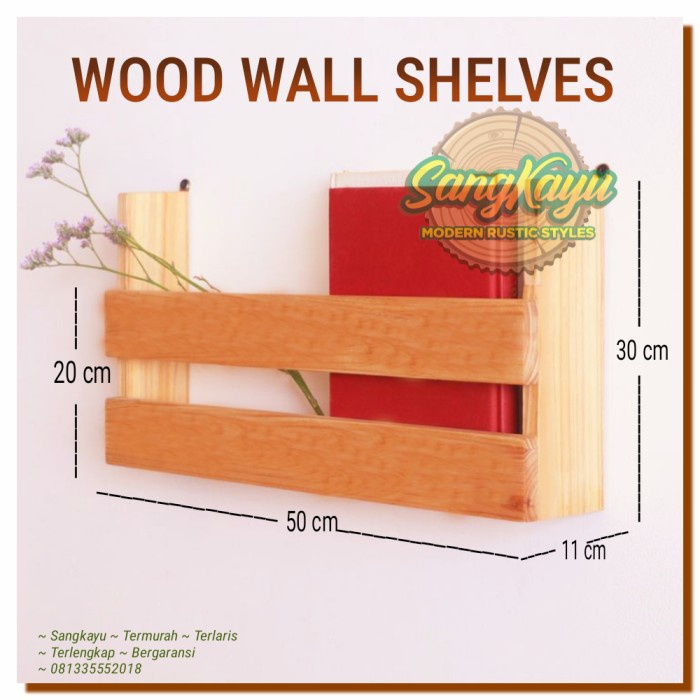 Rak dinding minimalis modern rak dinding kayu rak serbaguna shelves 03