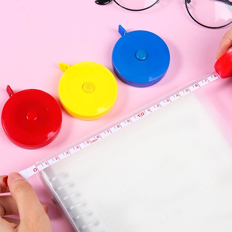 Meteran Mini Gulung 150cm Alat Ukur Badan Mini Pengukur Lingkar Pinggang Perut