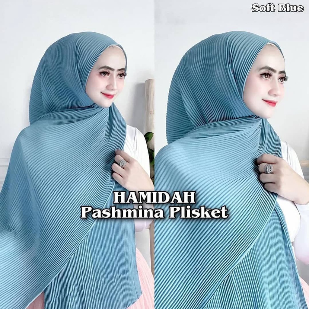 Hijab OOTD Pashmina Plisket Murah Terbaru / Khimar Syari / Pashmina Grosir