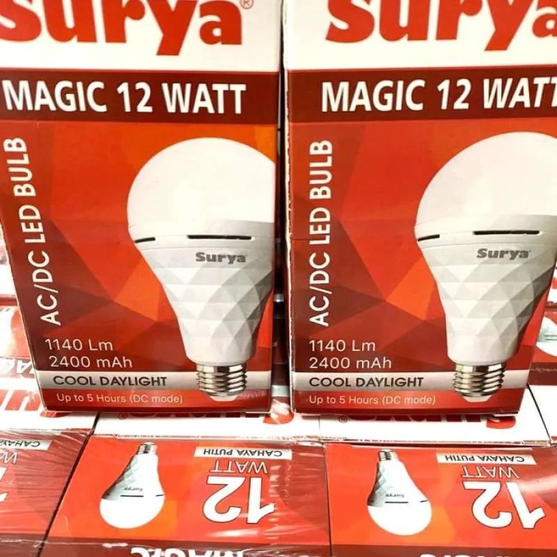 Lampu Emergency SURYA Magic 12 Watt / Lampu LED AC/DC / Lampu Darurat