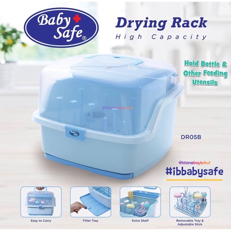 Baby Safe Travel Drying Bottle Rack / Babysafe Rak Pengering Botol Travelling Babysafe DR05